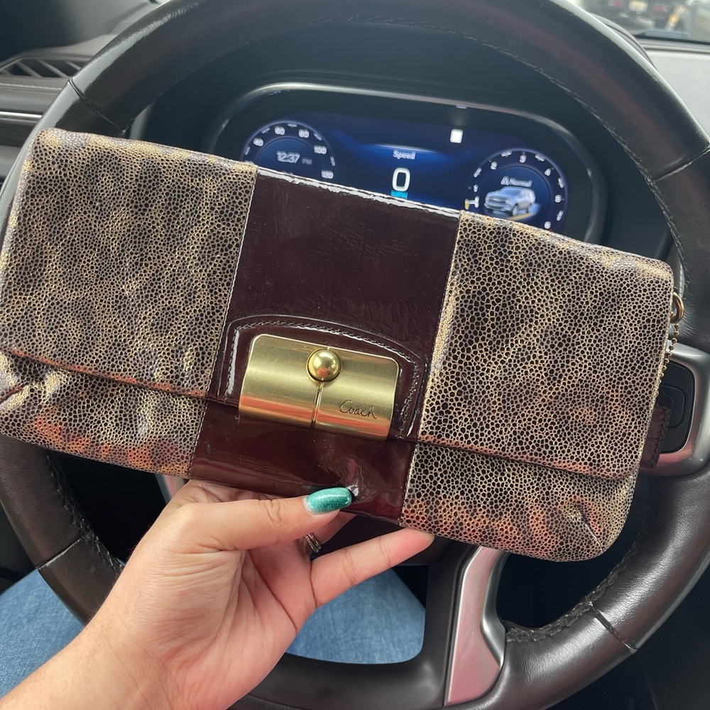 Coach Kristin Ocelot Clutch